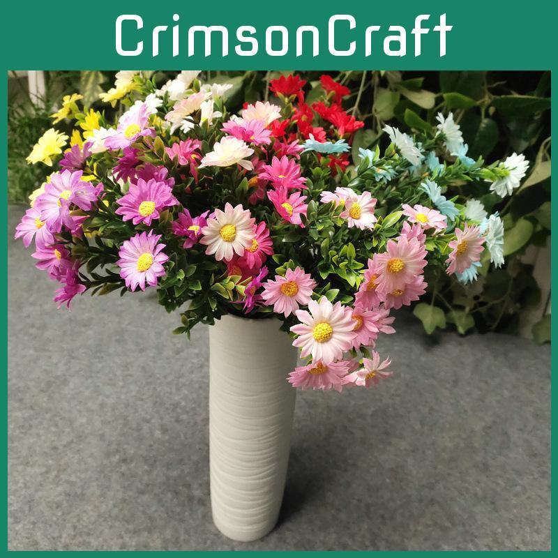 Silk Artificial Daisies Chrysanthemum Bouquet Indoor Plant Wedding Decoration