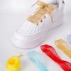 New 2.3CM Width Flat Silk Shoelace Mesh Yarn Shoelaces Sneakers Rope Shoe Laces for Shoes 100/120/140/160CM Shoes Accessories