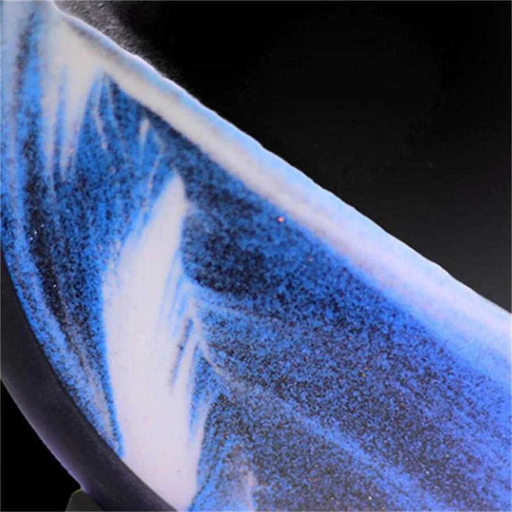 3D Moving Sand Art Picture Round Glass Deep Sea Sandscape Hourglass Quicksand Craft Flowing Sand Painting Office Home Decor Gift