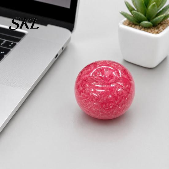 Portable Stress Reliever Relief Fruit Squeeze Toy, Soft Stretchy Sensory Shape Toy Fidget Home Office Worker Relaxation Desk TPR Ball