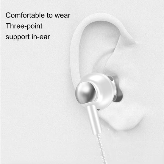 Простые проводные наушники с противоударным проводным управлением Mega Bass