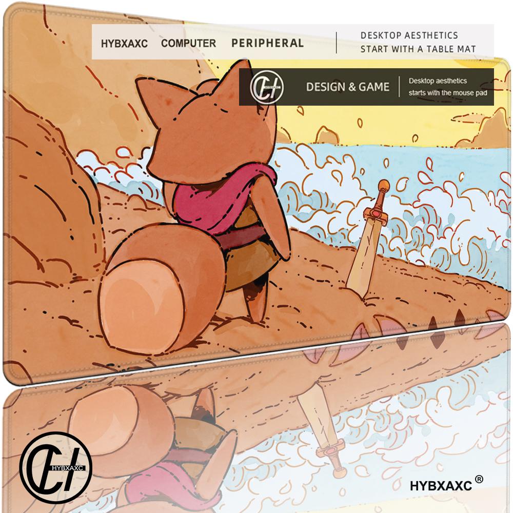 HYBXAXC Mouse Pad Cute HD Tunic Game Mousepad Gaming Office Desk Pads Large For Computer Non-slip Lockedge Mouse Pad 80X40CM