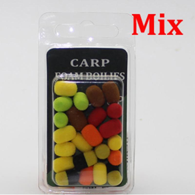 20 шт., цилиндр, приманка для ловли карпа, пена, всплывающие карповые бойлы, приманка для волос, искусственная приманка для поп-корна, метод кормушки для ловли карпа