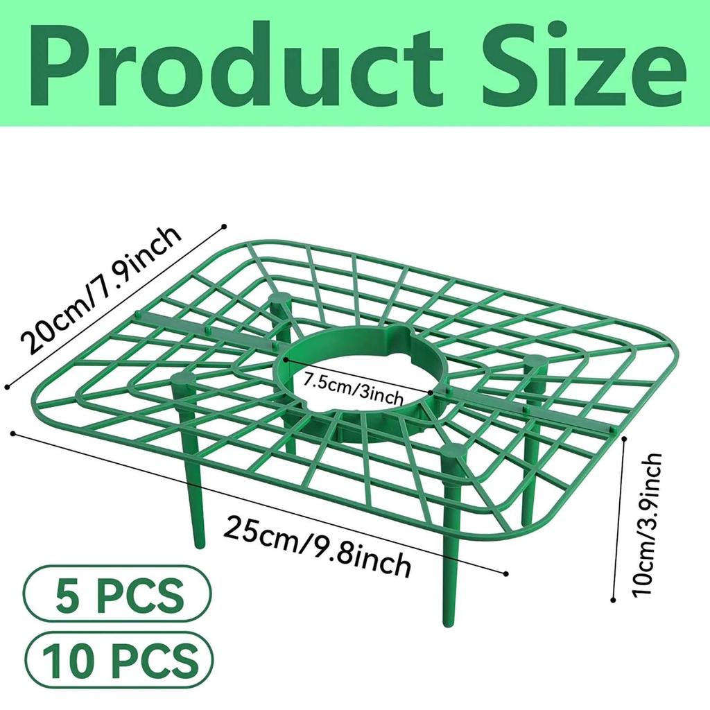 5/10 шт. Поддержки для клубничных растений с 4 опорными ножками Стойки для выращивания клубники для защиты лоз Предотвращение контакта с землей Садовый инструмент