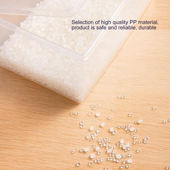 Коробка для хранения большой емкости прозрачная пластиковая универсальная крышка для лица прозрачный органайзер коробка для дома