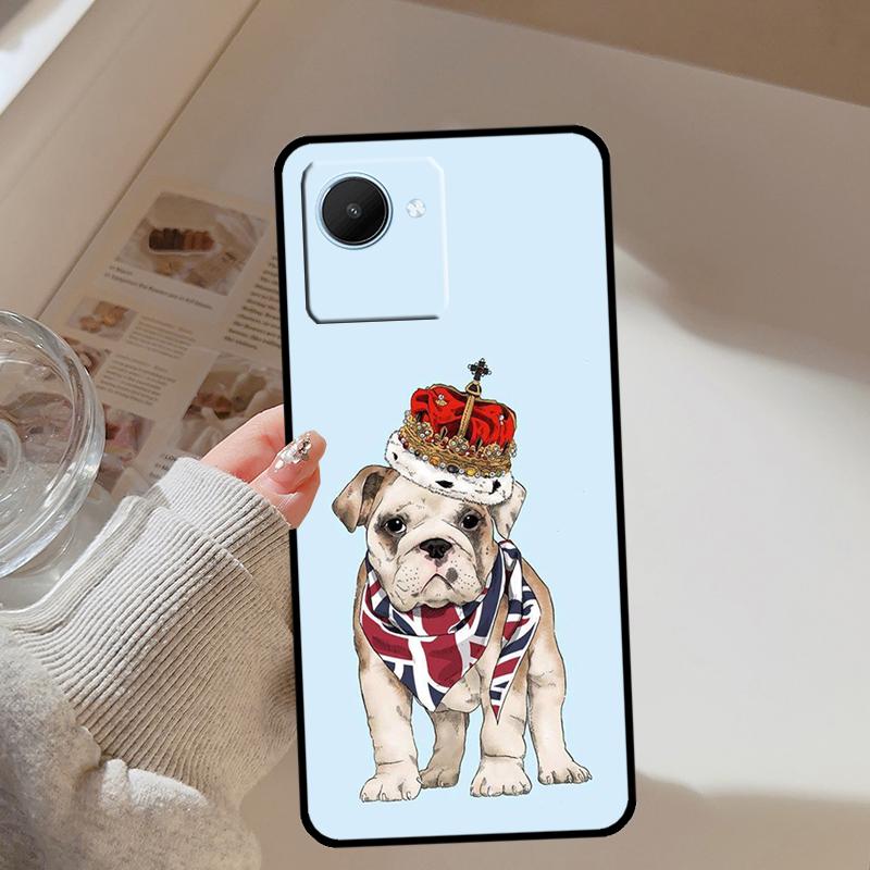 British Bulldog For Realme GT 7 Pro 5 GT 6 6T C67 C61 C55 C53 C51 C21Y C25S C75 10 11 12 13 14 Pro Plus Case