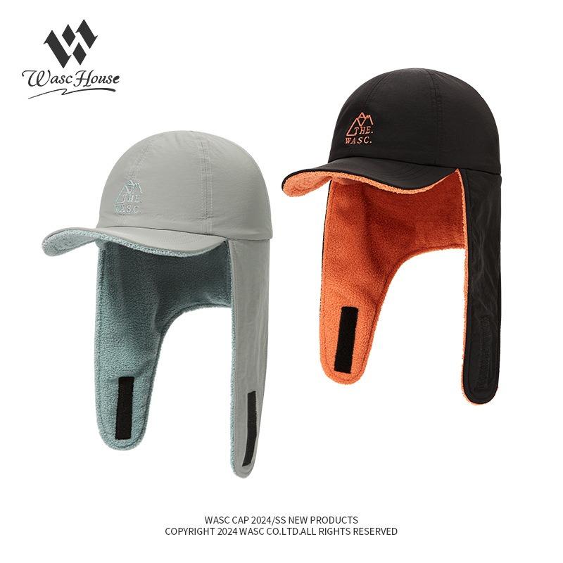 Outdoor Fleece Sunshade Riding Cap Double-brimmed Men's and Women's Winter Warm Ear Protection Cap Flying Hat