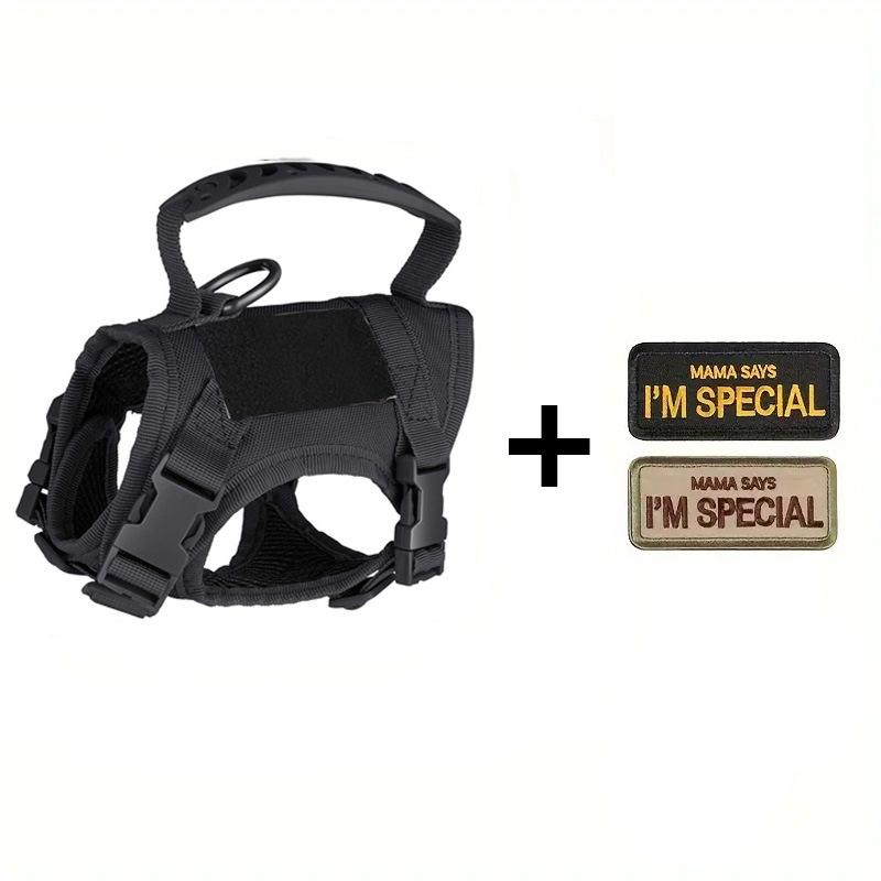 1Pc Tactical Reflective Cat Harness Vest With Handle Adjustable Outdoor Walking Training Pet Supplies