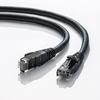 SANWA SUPPLY LAN Cable CAT6A Stranded Wire 10Gbps/500MHz Gigabit Ethernet Cable Anti-Claw RJ45 Connector (3m) Black KB-T6AY-03BK