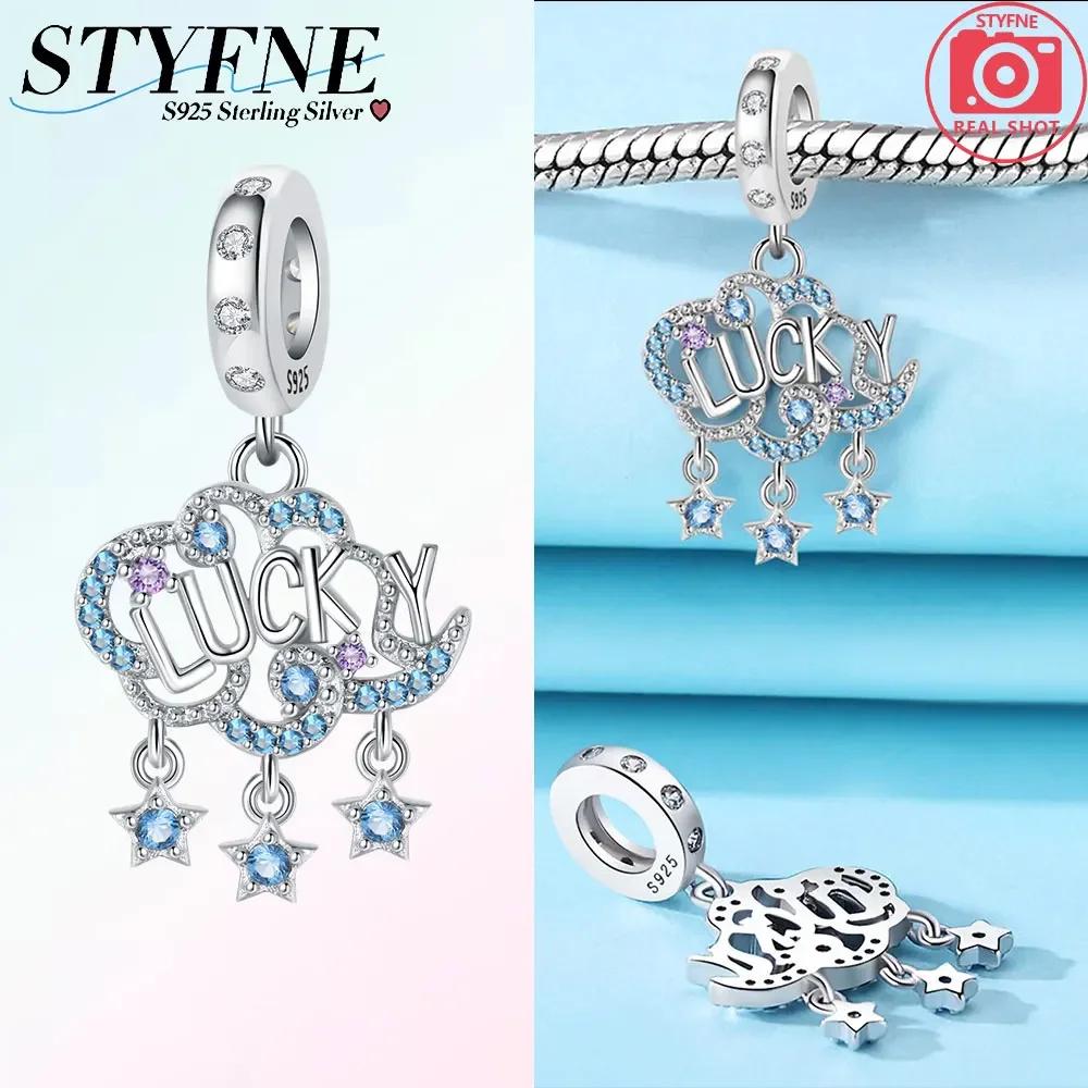 Authentic Original Charm Bead Components Brown Bear Pink Zircon Blue Heart Lucky Fortune Bead Components Compatible With Bracelet High Quality Fine