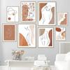 Elegant Abstract Line Art Canvas Print Female Face Body Design for Modern Wall Decor Perfect for Living Room Bedroom Aestheti