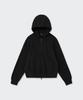 MUSINSA STANDARD Washable Supima Cotton Knit Hooded Zip-Up [Black]
