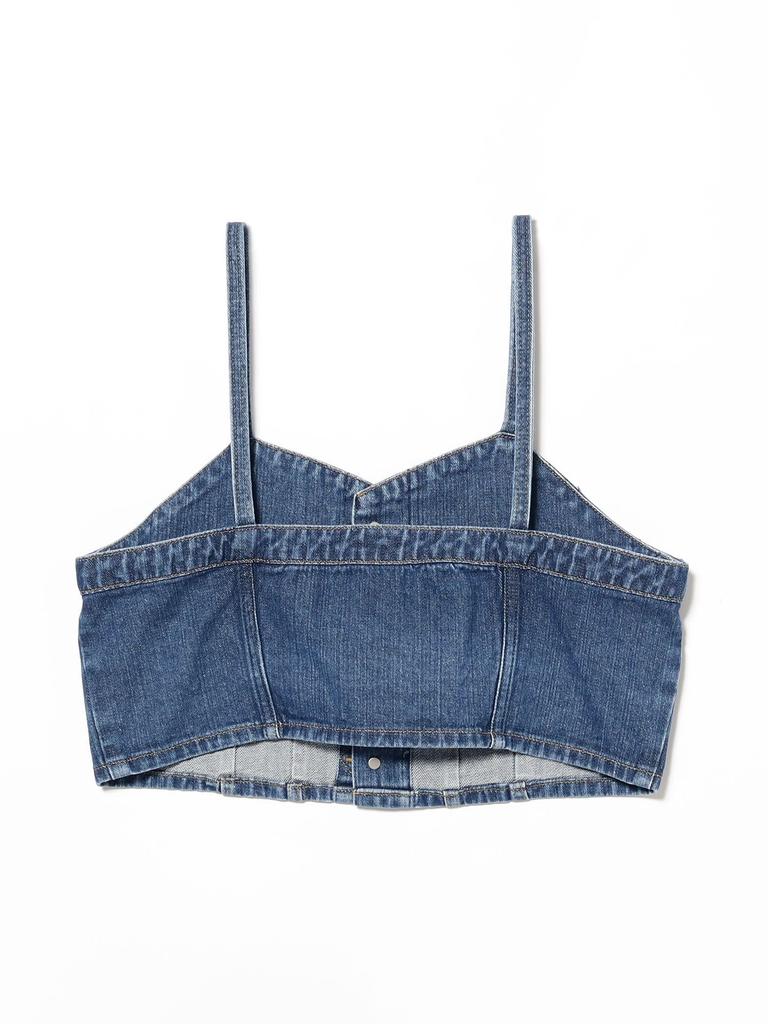 В:MING LIFE STORE by BEAMS Джинсовый бюстье Lee, женский, размер M (Использовал)