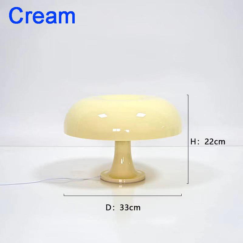 Simple Style Mushroom Table Lamp Ornament Light with 5PCS of E14 LED Tricolored Bulb USB AU EU UK US Plug for Livingroom&Bedside