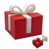 1/2/3 шт. Мини Рождественская подарочная коробка Фигурка 3D печать Белый бант Красная подарочная коробка Праздничная вечеринка Украшение для дома офиса для рабочего стола