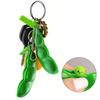 2 шт. Peapod Fidget Toy Squeeze A Bean Edamame Pea Брелок для ключей Экструзионная соя Тактильное ощущение сброса давления Аксессуар