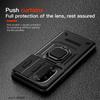 KEYSION Противоударный чехол для Huawei nova 13 Pro Slide Camera Lens Защитное кольцо Подставка для телефона Задняя крышка для Huawei nova13 13 Pro
