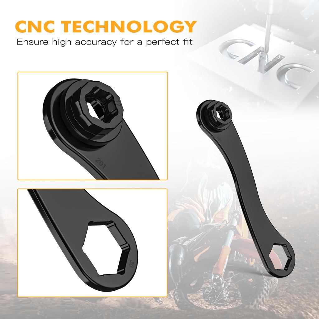NICECNC 17-27-30mm Trail Side Multi Axle Spanner Wrench For Husqvarna TE300 TE250 FE350 FE450 FE501 FE250 2024 TX300 2023-2024