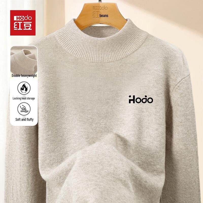 Hodo Men's Heavyweight Round Neck Knit Sweater
