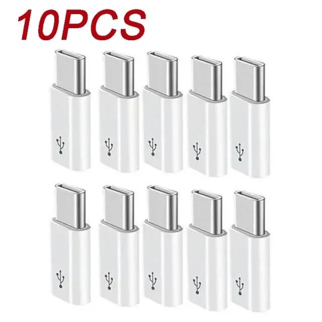 1/5/10 шт. Micro USB Female to Type C Male адаптер-конвертер для Android смартфона планшета USB-C зарядное устройство конвертер разъем