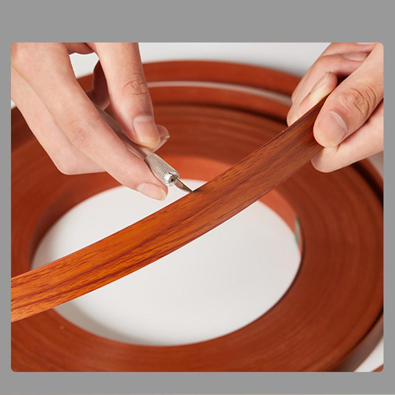2CM Width Decorative PVC Edge Strip Banding Adhesive Furniture Cabinet Wood Surface Table Edging Tape