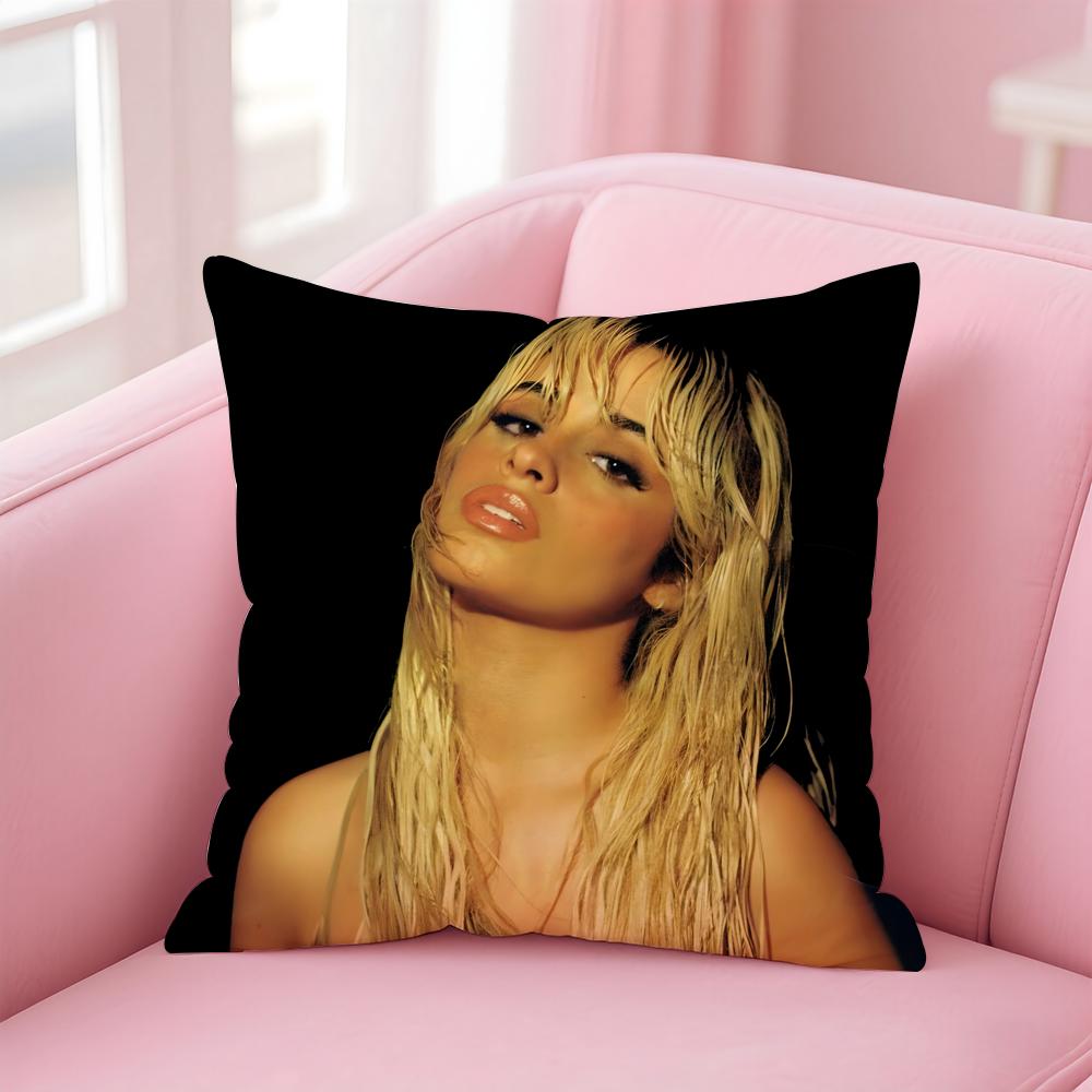 Pop American Singer BBebe Rexha Cushion Cover Pillowcase Short Plush Invisible zipper Room Sofa Cushion Cover