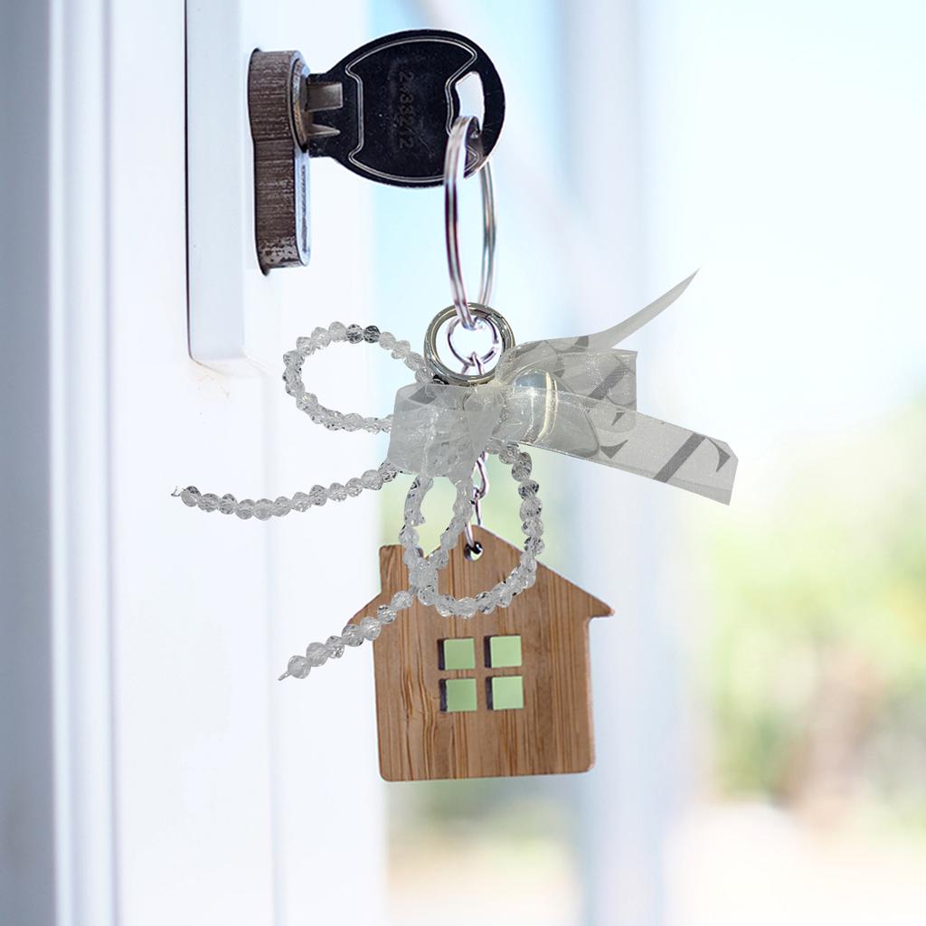 Bowknot Heart Pendant Keyring Phone Charm Detachable Phone Lanyard Butterfly Keychain Stylish Jewelry for Wallet Bag