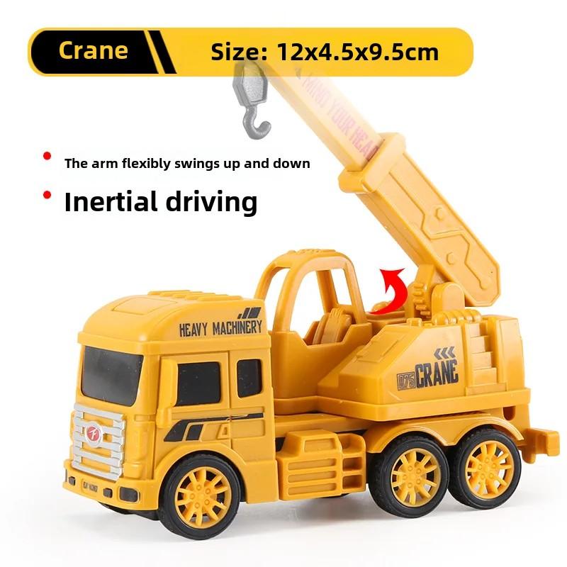 Engineering Toy Car Plastic Inertia Hand-Pushing Engineering Vehicle Bucket Roller Digging Shovel Boy and Children's Gifts