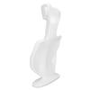 Resin Bust Display Stand Pendant Half Face Earring Display Mannequin Display Holder Organizer White