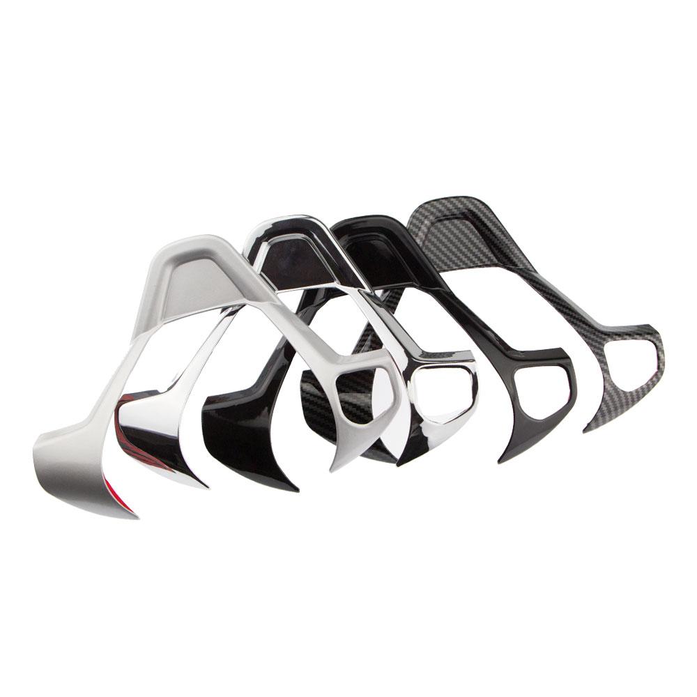 Для Ford Fiesta MK7 2009-2017 Ecosport 2012-2017 Чехлы на руль автомобиля Декоративная наклейка Автоаксессуары для стайлинга