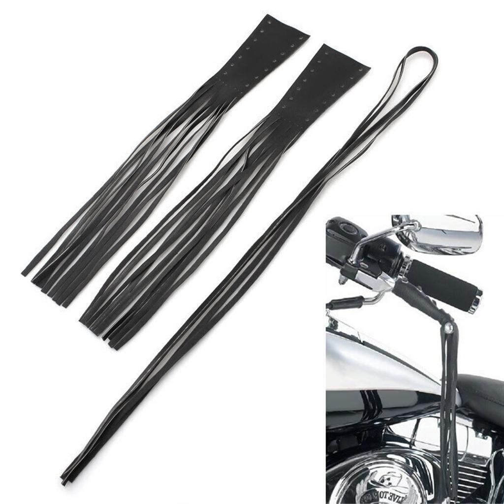 Чехлы на тормозные рычаги мотоцикла, 16 дюймов, бахрома клатча BikerPU, длинные кисточки для CruiserChopper, аксессуары для отделки мотоцикла