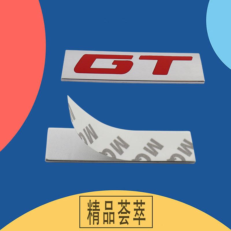 Premium GT for Universal car Engine Hood Fender trunk Tail Rear Bonnet Nameplate Decal Emblem Badge Sticker