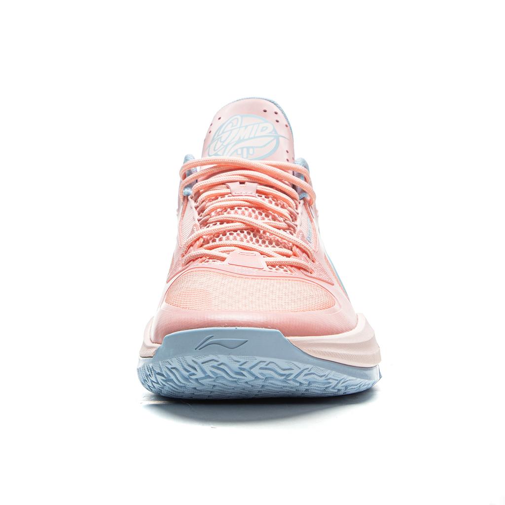 Баскетбольные кроссовки Li Ning Light Speed 3 mid Мужские Низкие Розово-красный/Небесно-голубой ABPV019-5