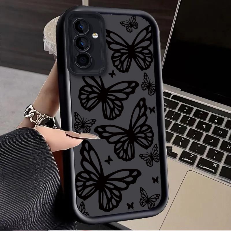 Butterfly Phone Case For Samsung Galaxy S25 S24 S23 Plus S22 S21 Ultra 24 FE Plus A15 A35 A54 A55 5G Shockproof Soft Cover