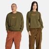 Timberland Casual Terry Crewneck Sweatshirt Unisex Sweatshirt Dark-Olive-Green A6K5D-302
