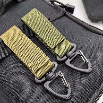 Тактический рюкзак с D-образным кольцом для ключей, пряжка для подвешивания, вращение на 360°