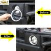 For Humme-r H2 2003-2007 Chrome Front Fog Light Cover Fog Lamp Frame Bezel Trim