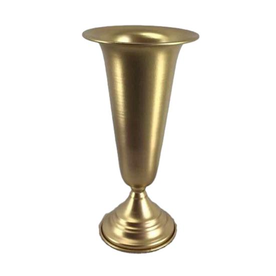 Золотая Металлическая Ваза Полированная Винтажная Ваза Подставка для Цветов для Композиций Настольное Украшение для Дома Свадебное Украшение