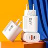 65W PD Fast Charger EU US Plug USB Type C Quick Charger For iPhone Xiaomi Samsung  Phone Charger Phone Accessories