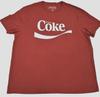 Мужская рубашка Coca-Cola Enjoy Coke с пятнистым красным принтом, потертая, новая, 2XL