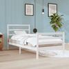 VidaXL Bed Frames White Solid Pine Wood 90x200 Cm 3104992