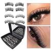 1 комплект премиальных мягких гибких экологически чистых женских 3D толстых магнитных накладных ресниц комплект для девочек