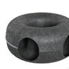 2 in 1 Cat Tunnel Bed Donut Cave Hideaway Pet Circle Hideout for Indoor Cats