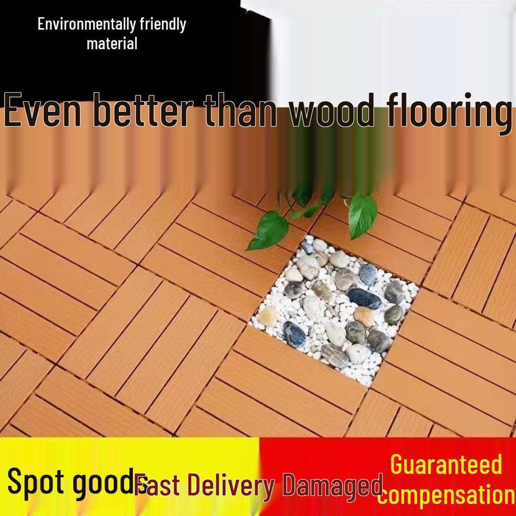 Взаимозаменяемое уличное ДПК покрытие: Влагостойкий, Дерево-пластик для балкона или террасы в скандинавском стиле.