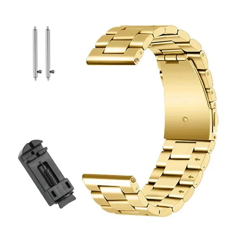 22/20mm Metal Strap for Samsung Galaxy 7 6 5 Pro 4 Classic Amazfit GTS GTR Huawei Watch GT 4 GT3 46mm Stainless Steel Bracelet Wristband