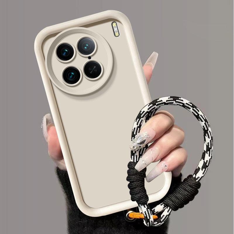 Для чехла Vivo X90 Pro чехол для телефона vivo X90Pro 5G тканый шнурок матовая задняя крышка скин-чувство защита противоударный чехол