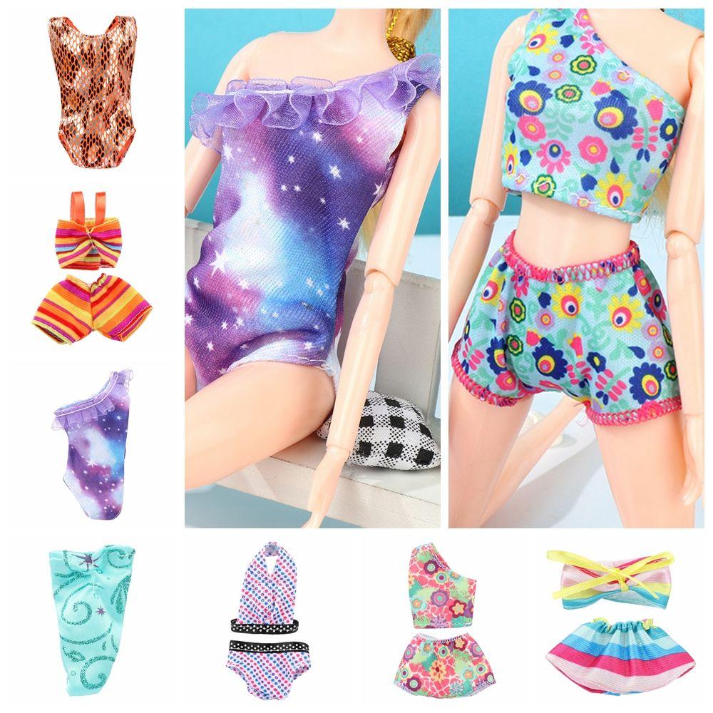 Пляжные наряды Игрушки для игрушек Одежда для кукольного домика Купальники Миниатюрные купальники для кукол-бикини