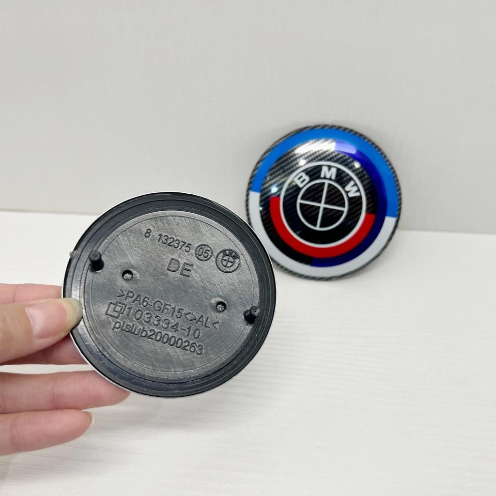 vtdfs3 74mm/82mm Applicable to ABS logo before and after the 50th anniversary modification of BMW  modified carbon fiber tail logo.