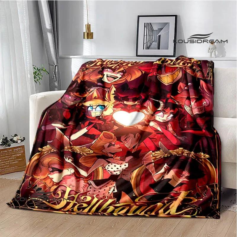 H-Helluva-Boss Cartoon printed blanket Warm Flannel blankets Picnic blanket throw blankets Home bed linings Birthday Gift