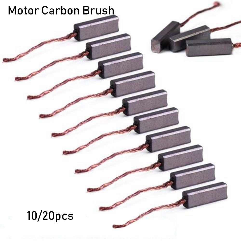 sale 4.5 x 6.5 x 20mm Generic Brush Replacement Electric Motor Carbon Brushes Wire Leads Generator